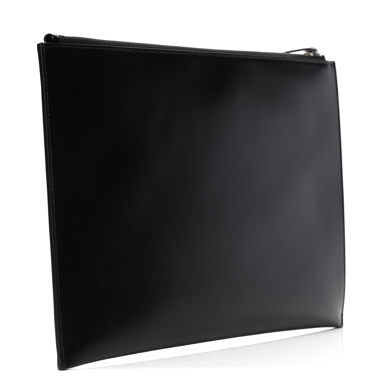 Saint Laurent Calfskin Logo Zipped Tablet Pouch Black 2 of 4