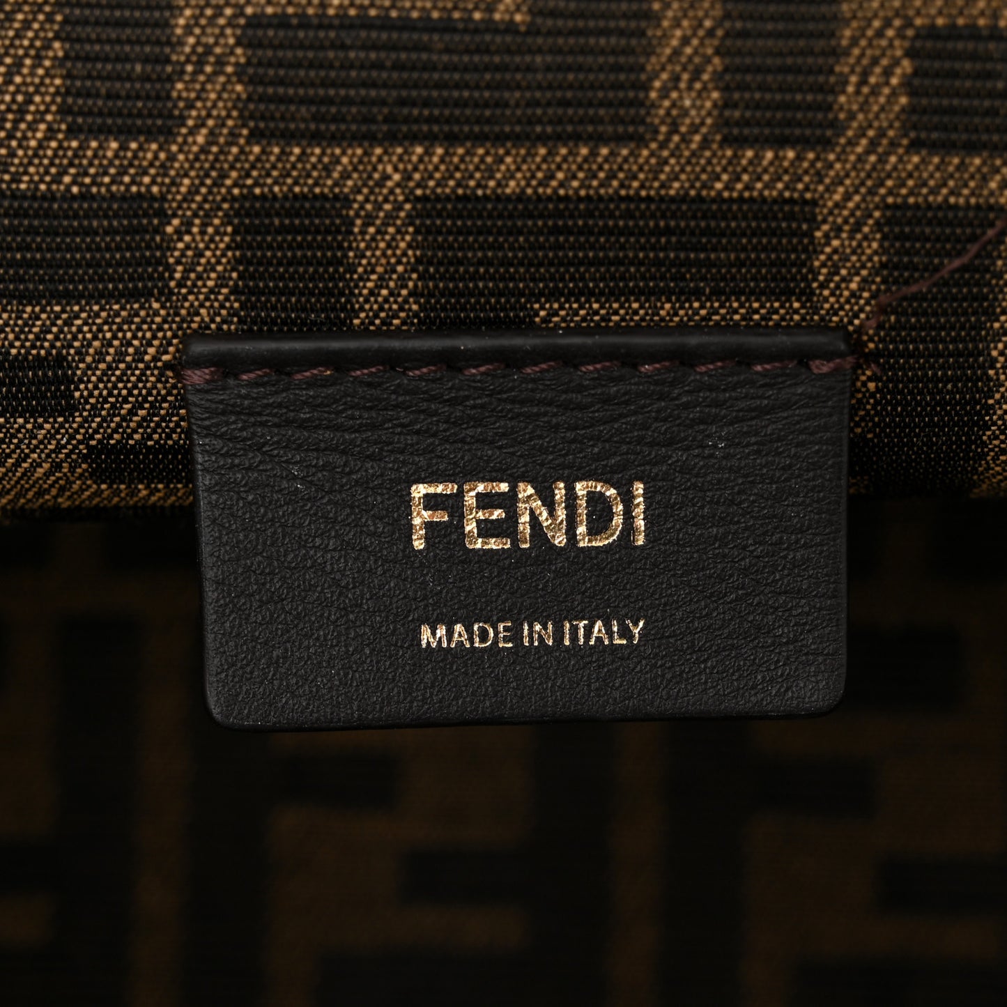 Shiny Nappa Small Fendi First Caramello