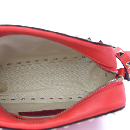 Valentino Garavani Calfskin Rockstud Camera Crossbody Bag Deep Orange 5 of 8