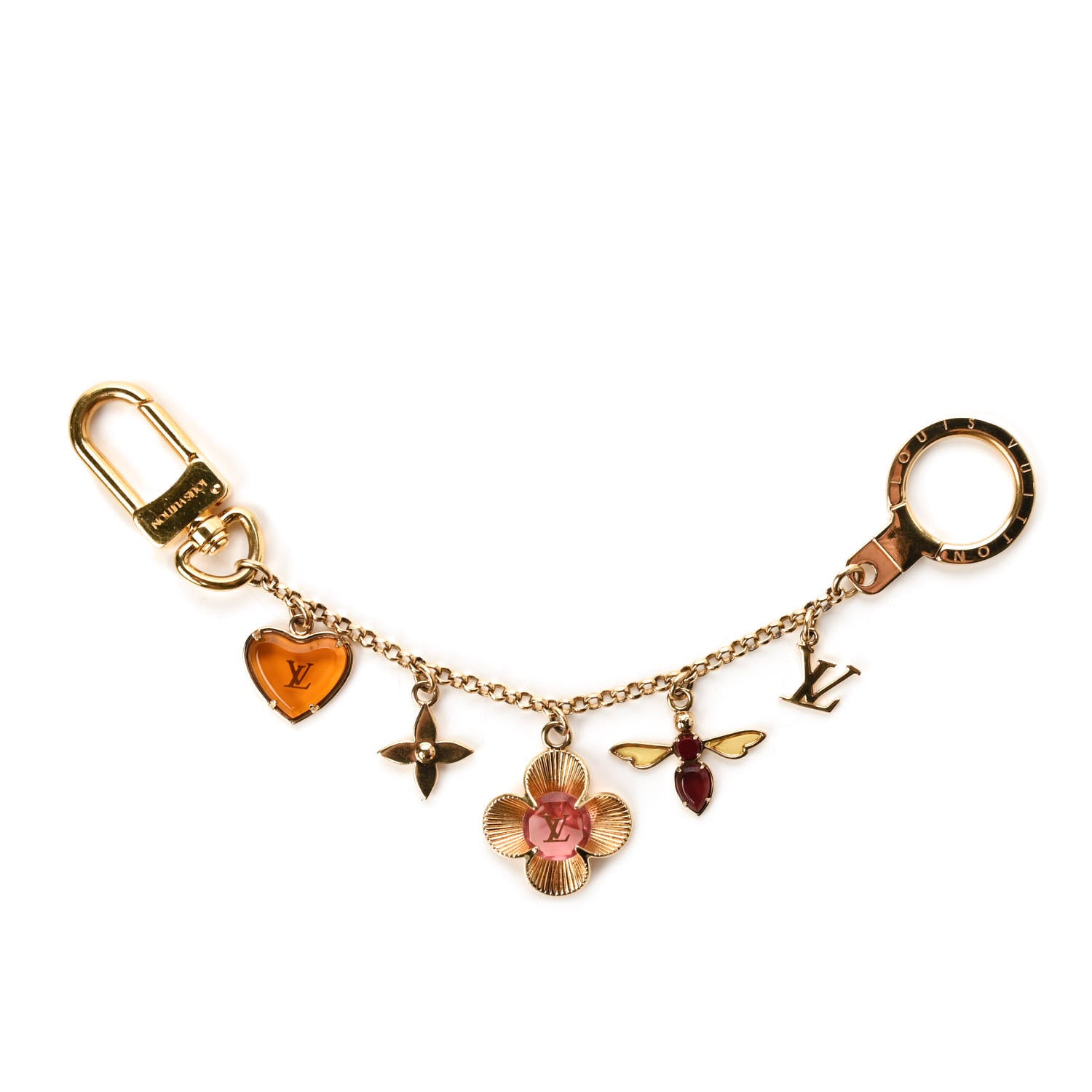 Louis Vuitton Bee Flower Chain Key Charm 1 of 4