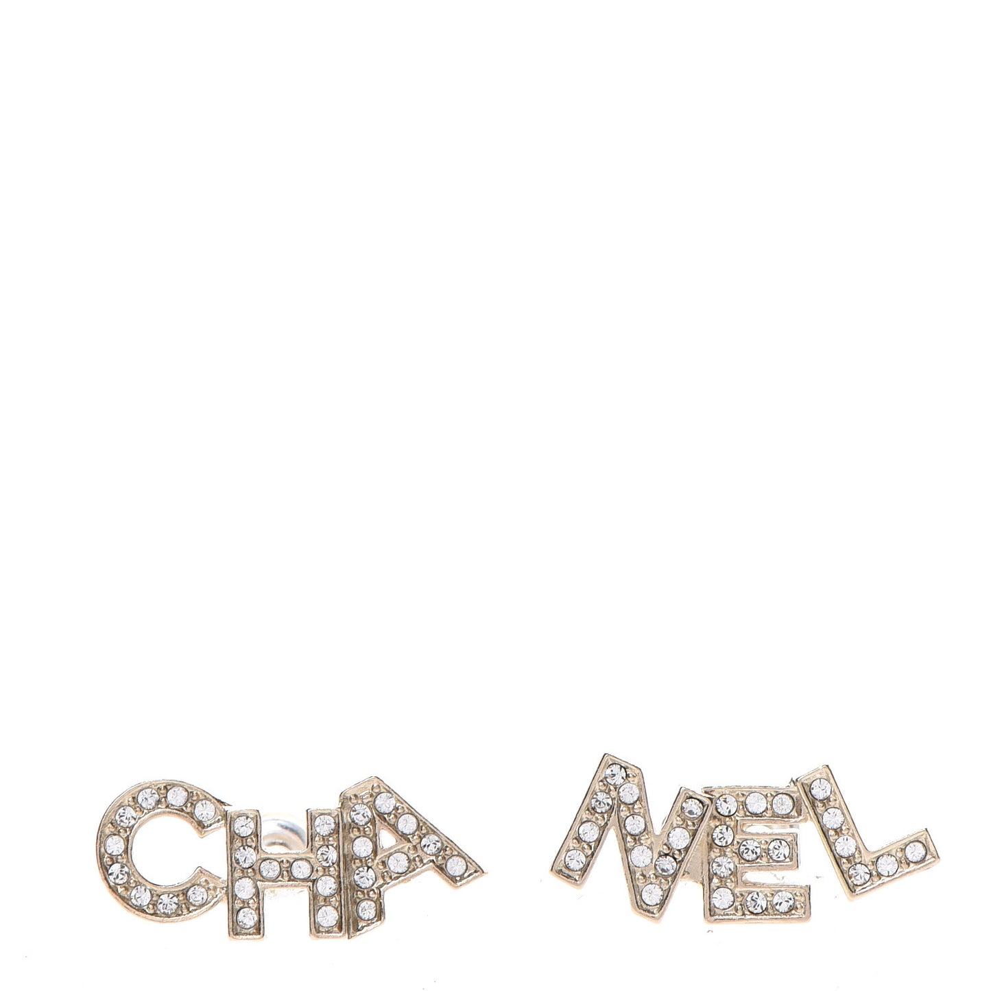 Crystal Pearl Signature Stud Earrings Gold