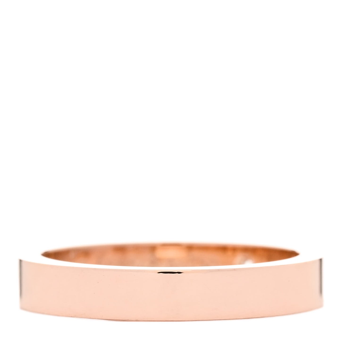 18K Pink Gold Diamond 3mm C De Cartier Wedding Band Ring 49 5