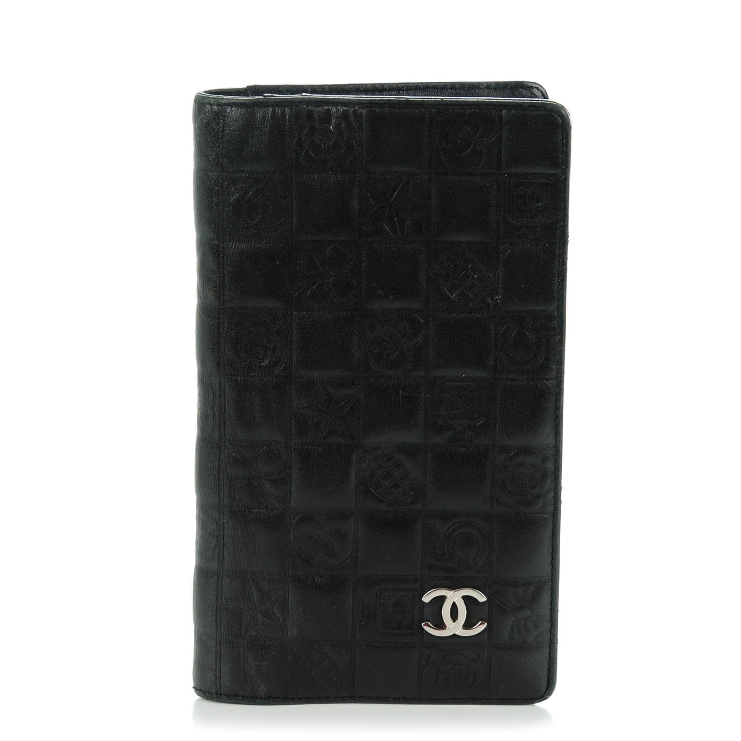Chanel Calfskin Precious Symbols Yen Wallet Black 1 of 8