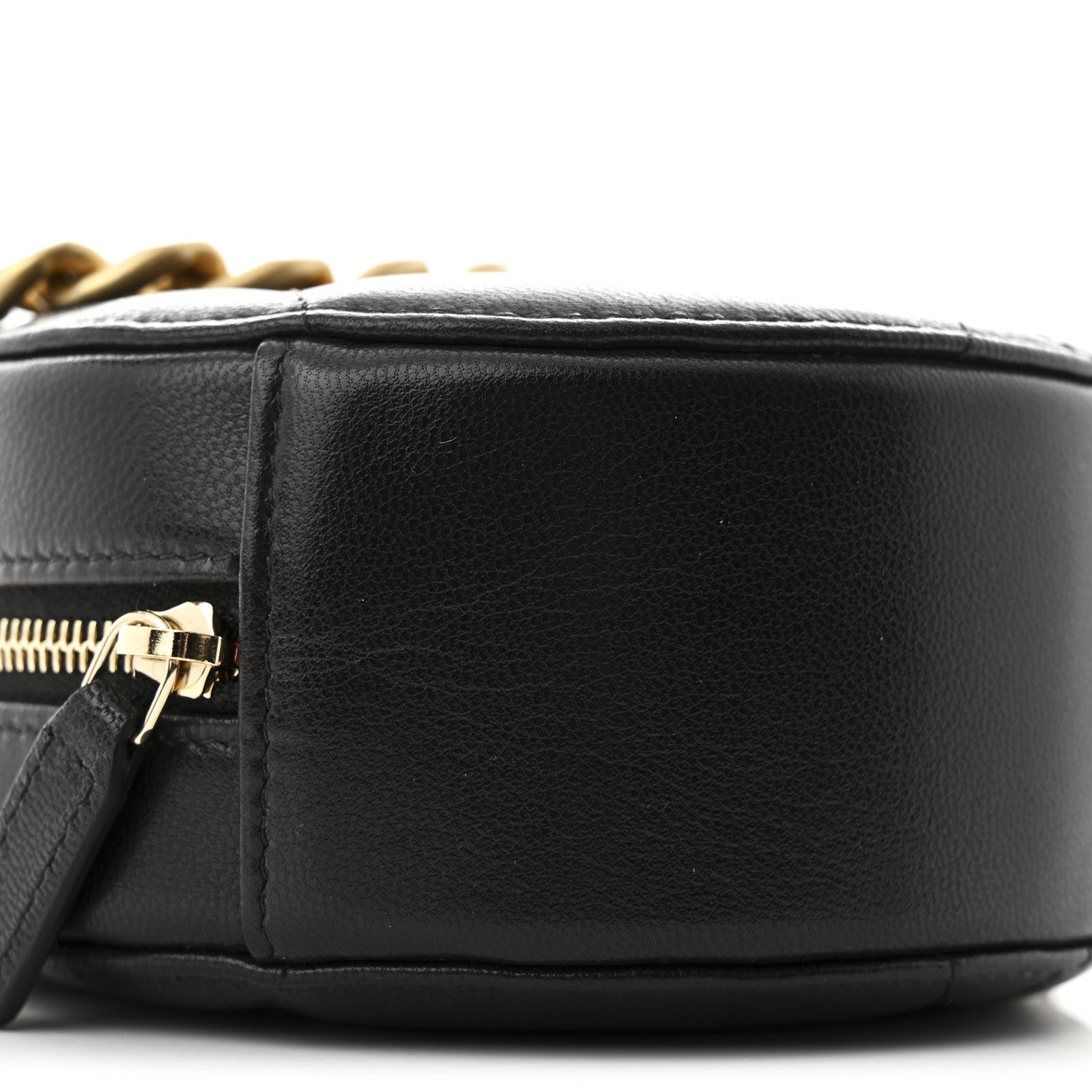 Chanel Lambskin Quilted Chanel 19 Round Clutch With Chain  Black 9 of 10