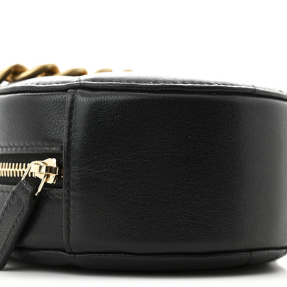 Chanel Lambskin Quilted Chanel 19 Round Clutch With Chain  Black 9 of 10