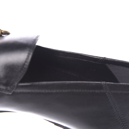 Gucci Lambskin Wolf Embroidered Mens Brixton Horsebit Loafers 8.5 Black 9 of 12