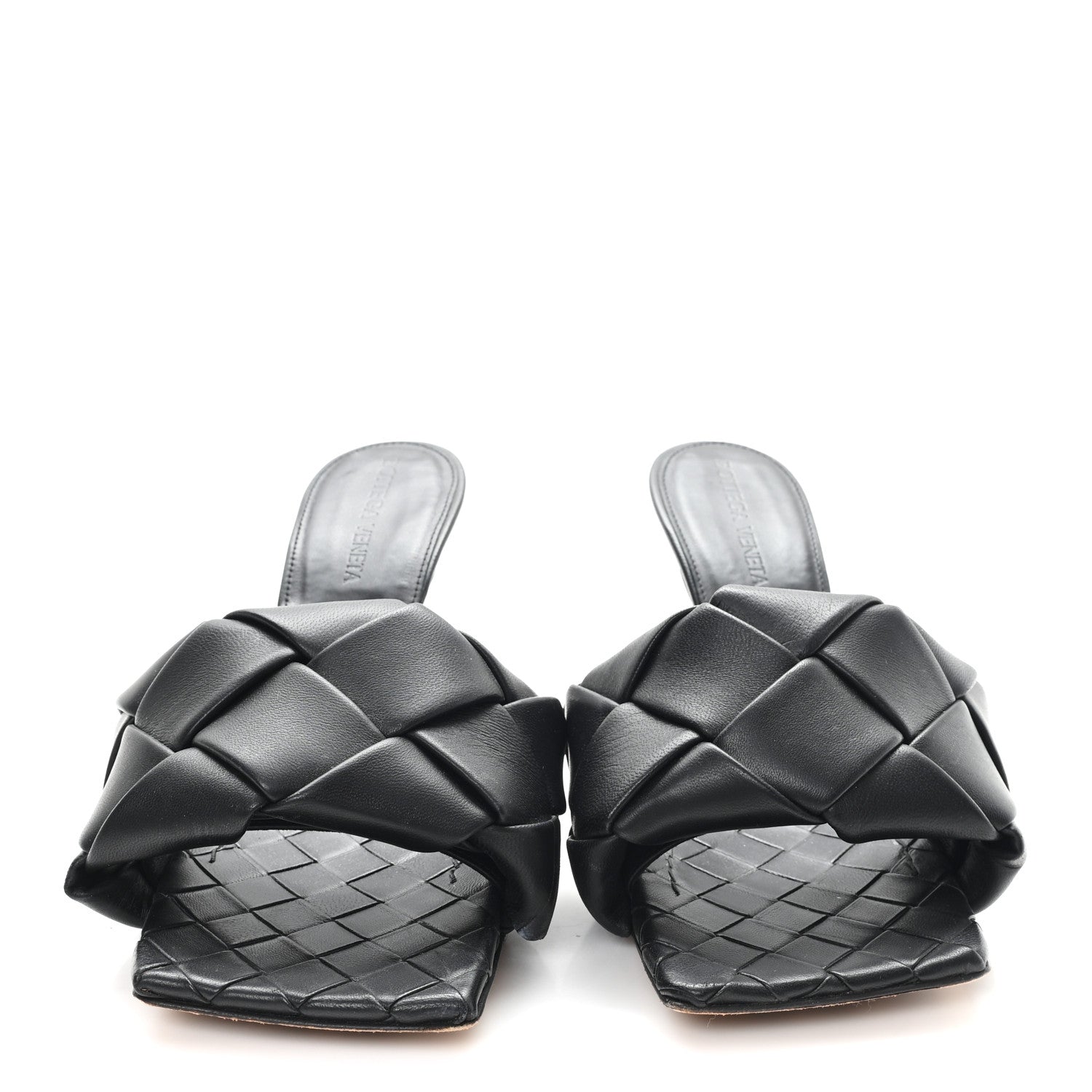 Bottega Veneta Nappa Maxi Intrecciato Lido Mule Sandals 36 Black 3 of 9