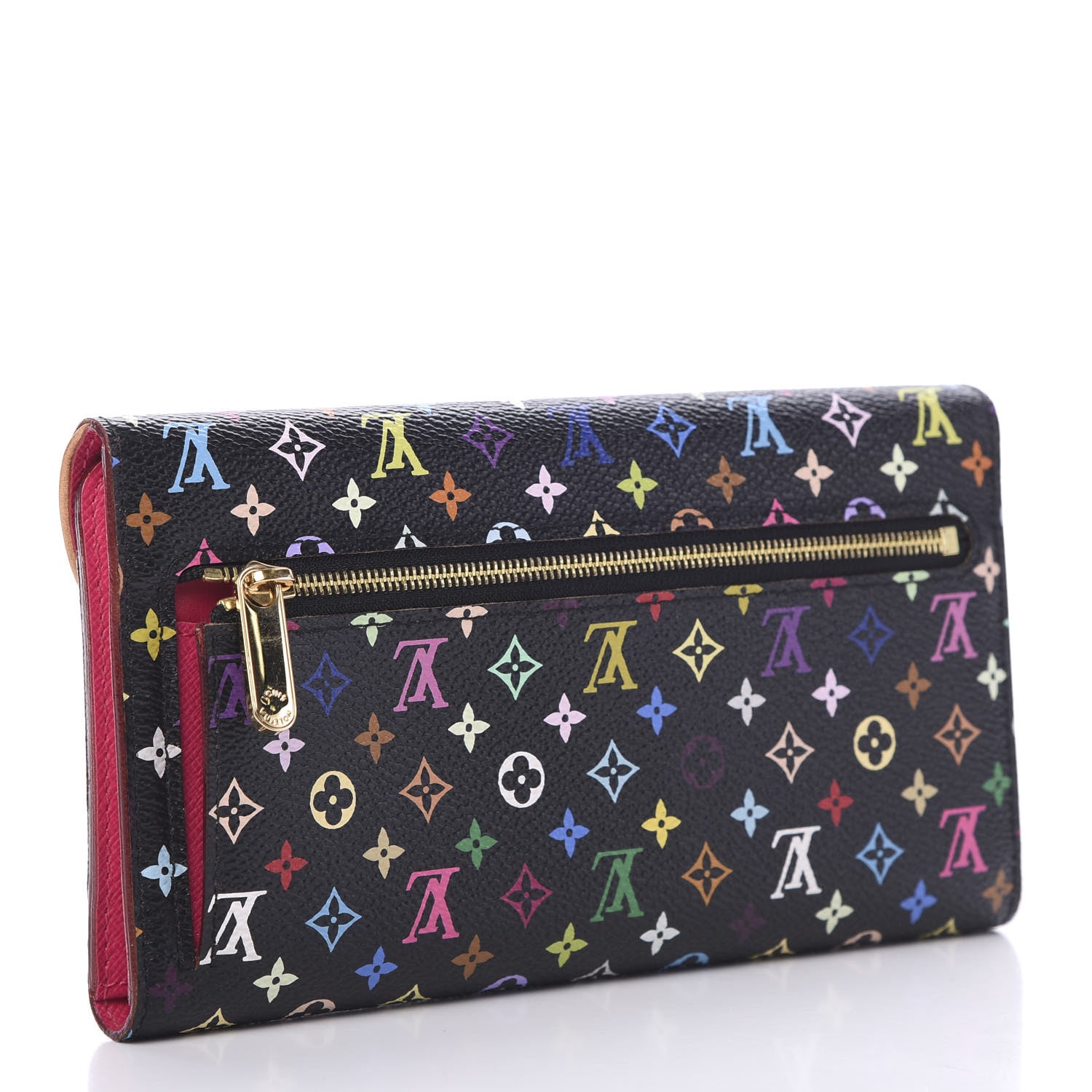 Louis Vuitton Monogram Multicolor Eugenie Wallet Black Grenade 2 of 12