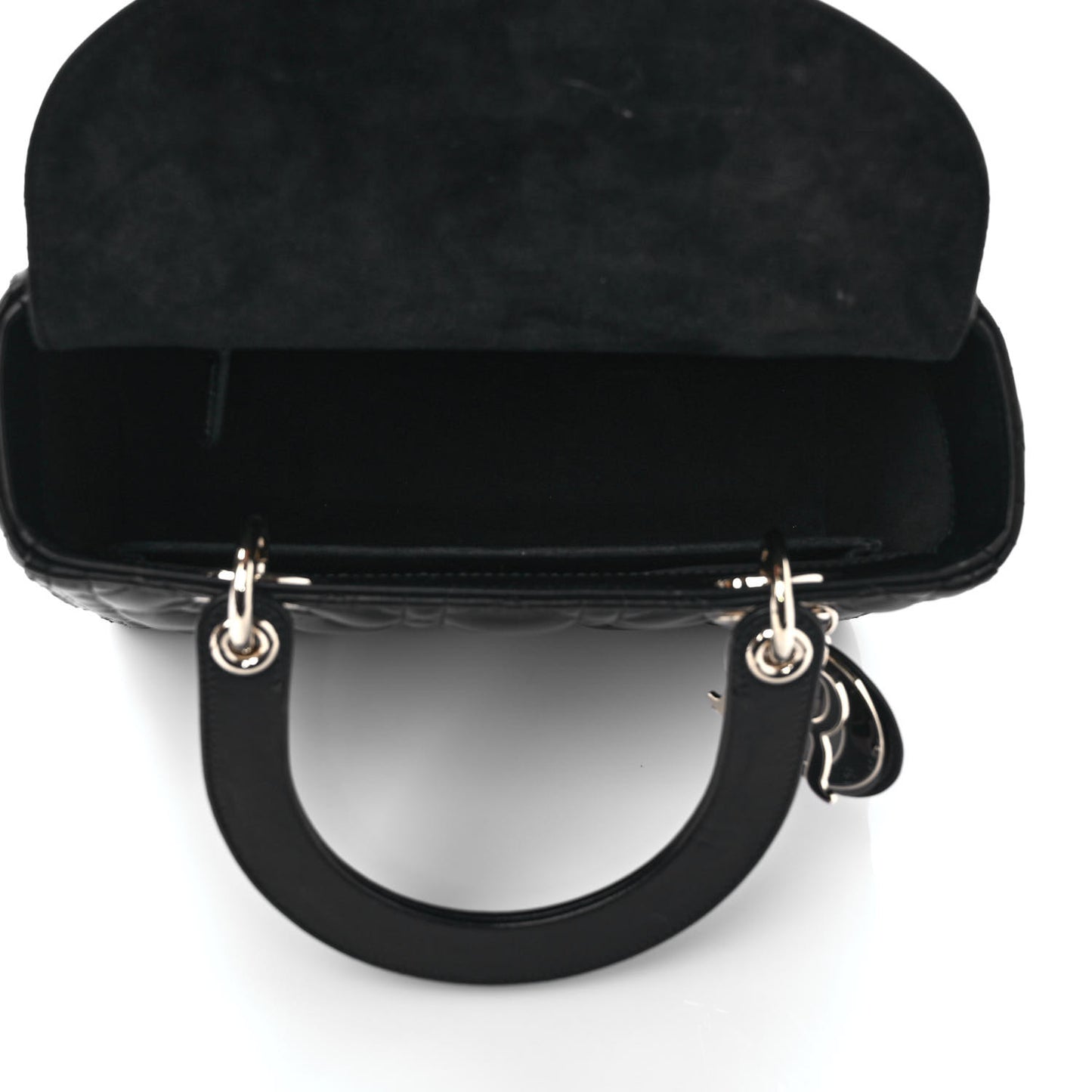 Lambskin Cannage Medium Lady Dior Black