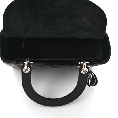 Christian Dior Lambskin Cannage Medium Lady Dior Black 5 of 8