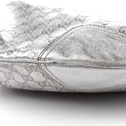 Gucci Metallic Guccissima Large Princy Hobo Silver 10 of 15