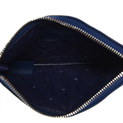 Chanel Lambskin Quilted Coin Purse Case Blue 5 of 8