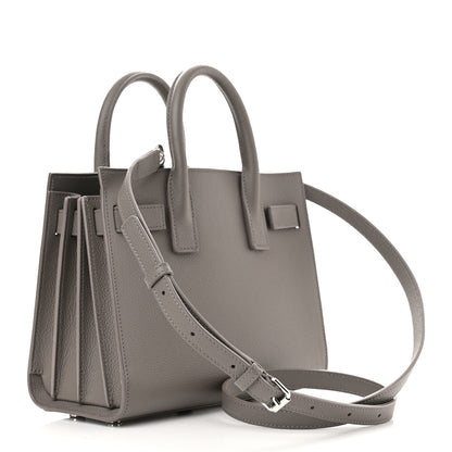 Saint Laurent Grained Calfskin Nano Sac De Jour Fog 3 of 10