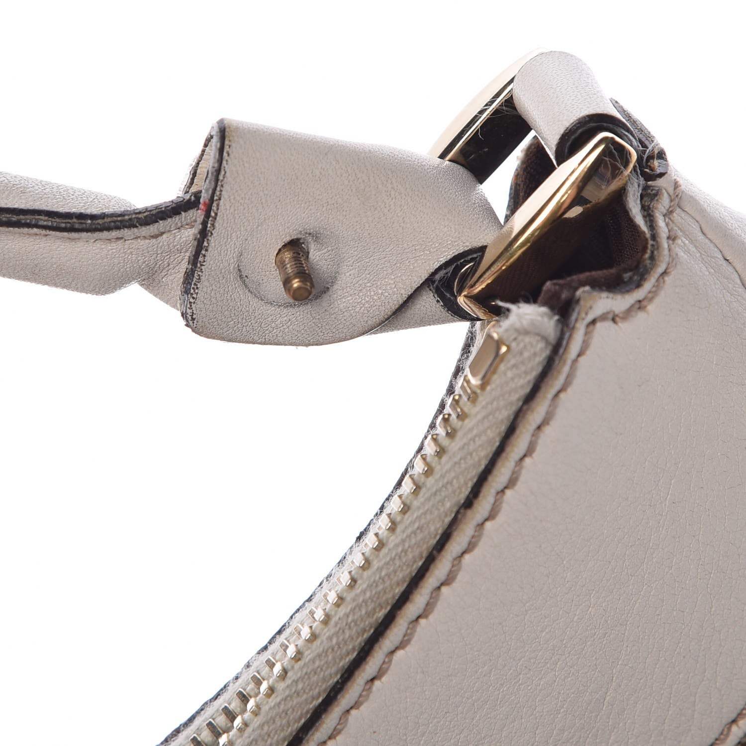 Gucci Monogram Large D Gold Ring Hobo Off White 20 of 20