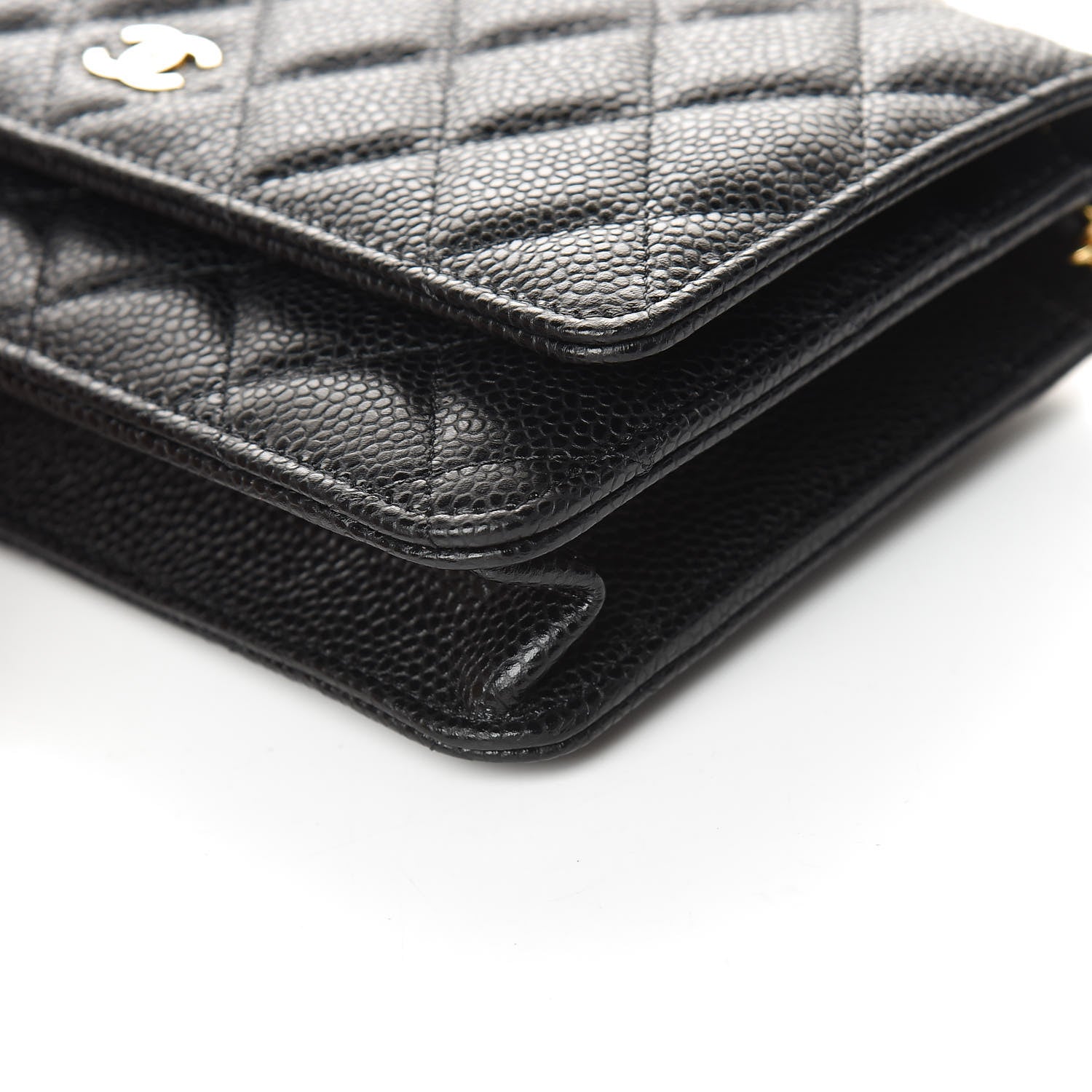 Chanel Caviar Quilted Wallet On Chain WOC Black 10 of 11