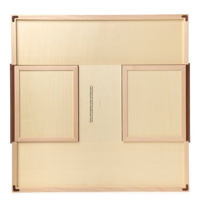 Hermes Natural Maple Wood Taurillon Palio Backgammon Game Set 3 of 8