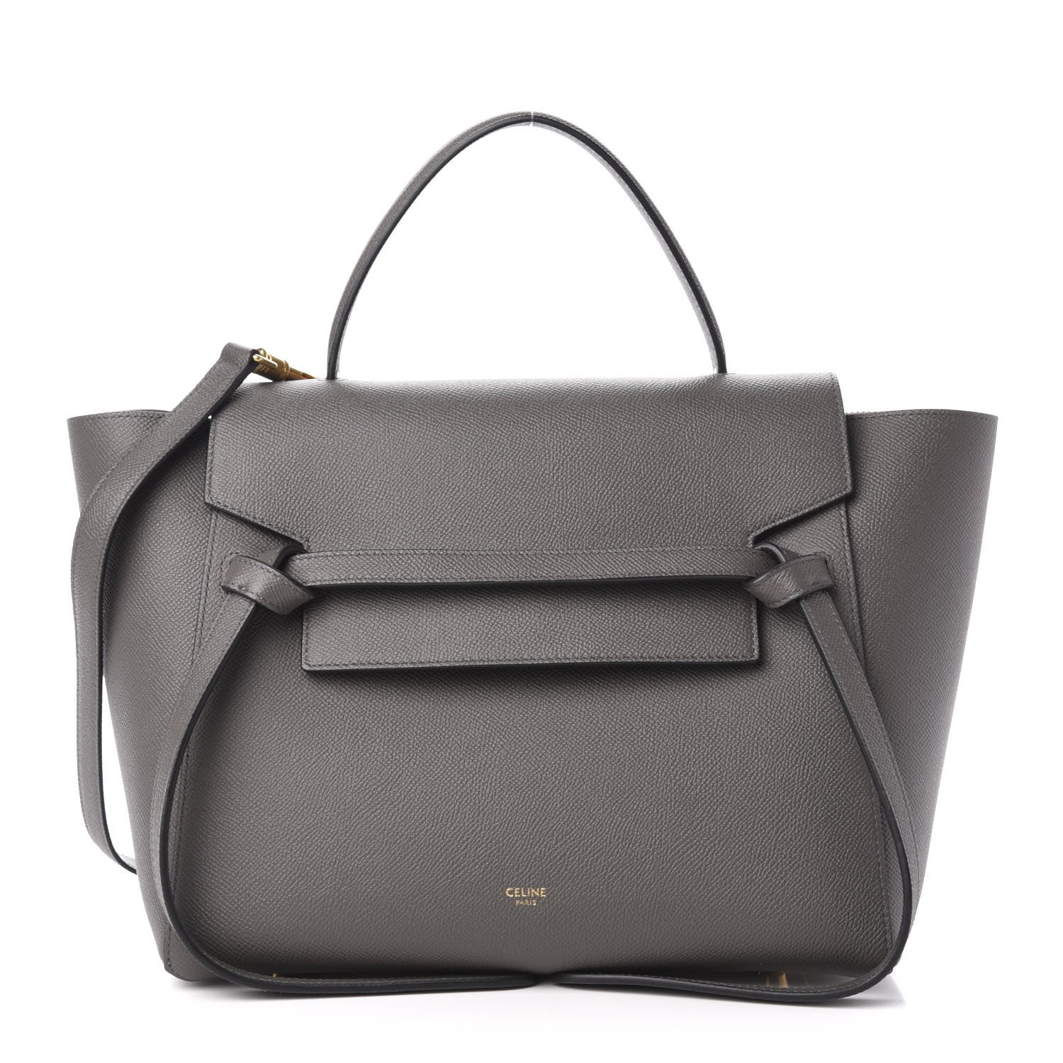 Celine Grained Calfskin Mini Belt Bag Grey 1 of 10