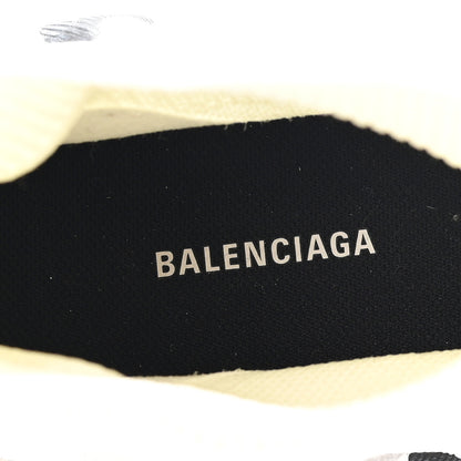 Balenciaga Technical 3D Recycled Knit Grafitti Womens Speed 2.0 Sneakers 37 White 8 of 10
