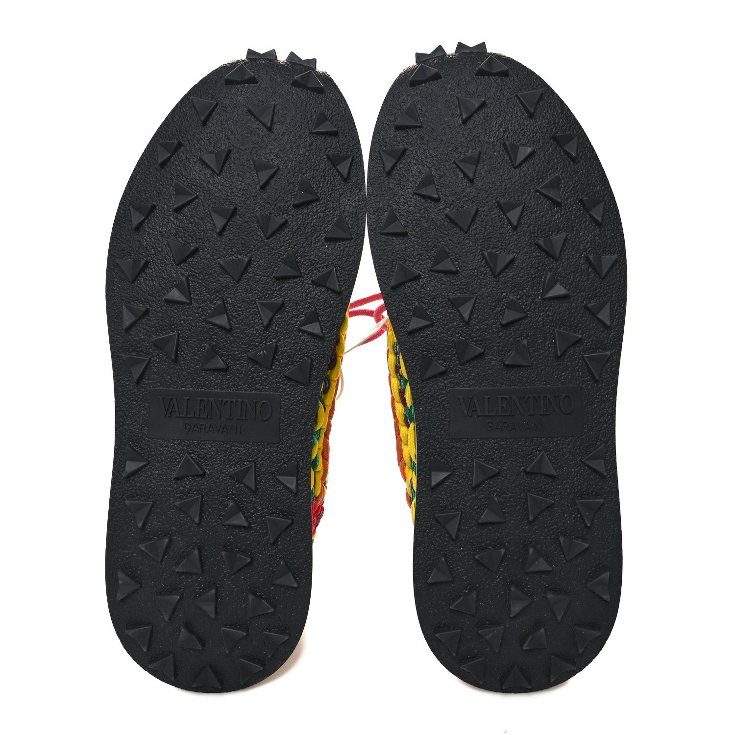 Valentino Garavani Fabric Crochet Mens Low Top Sneakers 44 Bright Lemon Rogue Pur Rose Violet Titian White Black 5 of 8