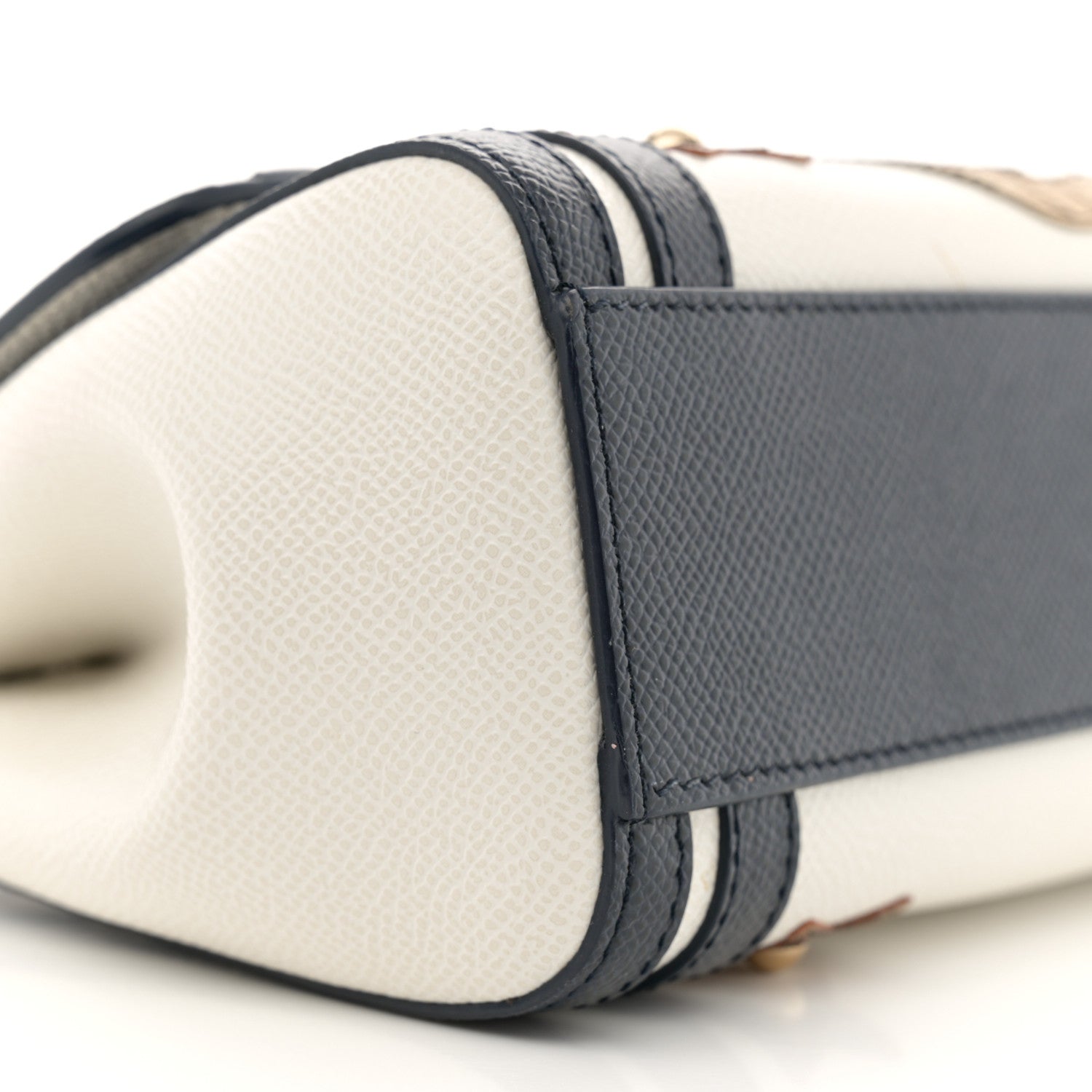 Dolce & Gabbana DOLCE GABBANA Dauphine Small Miss Sicily Anchor Satchel White Blue 8 of 13