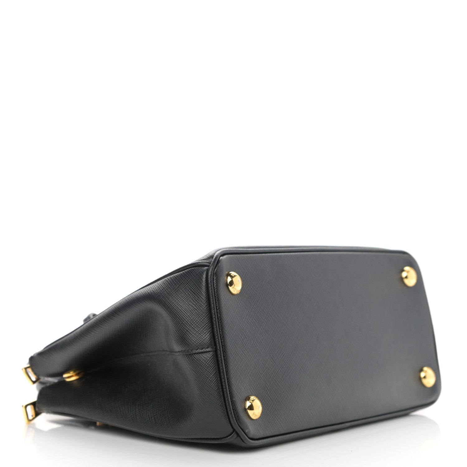 Prada Saffiano Mini Galleria Double Zip Tote Black 4 of 10