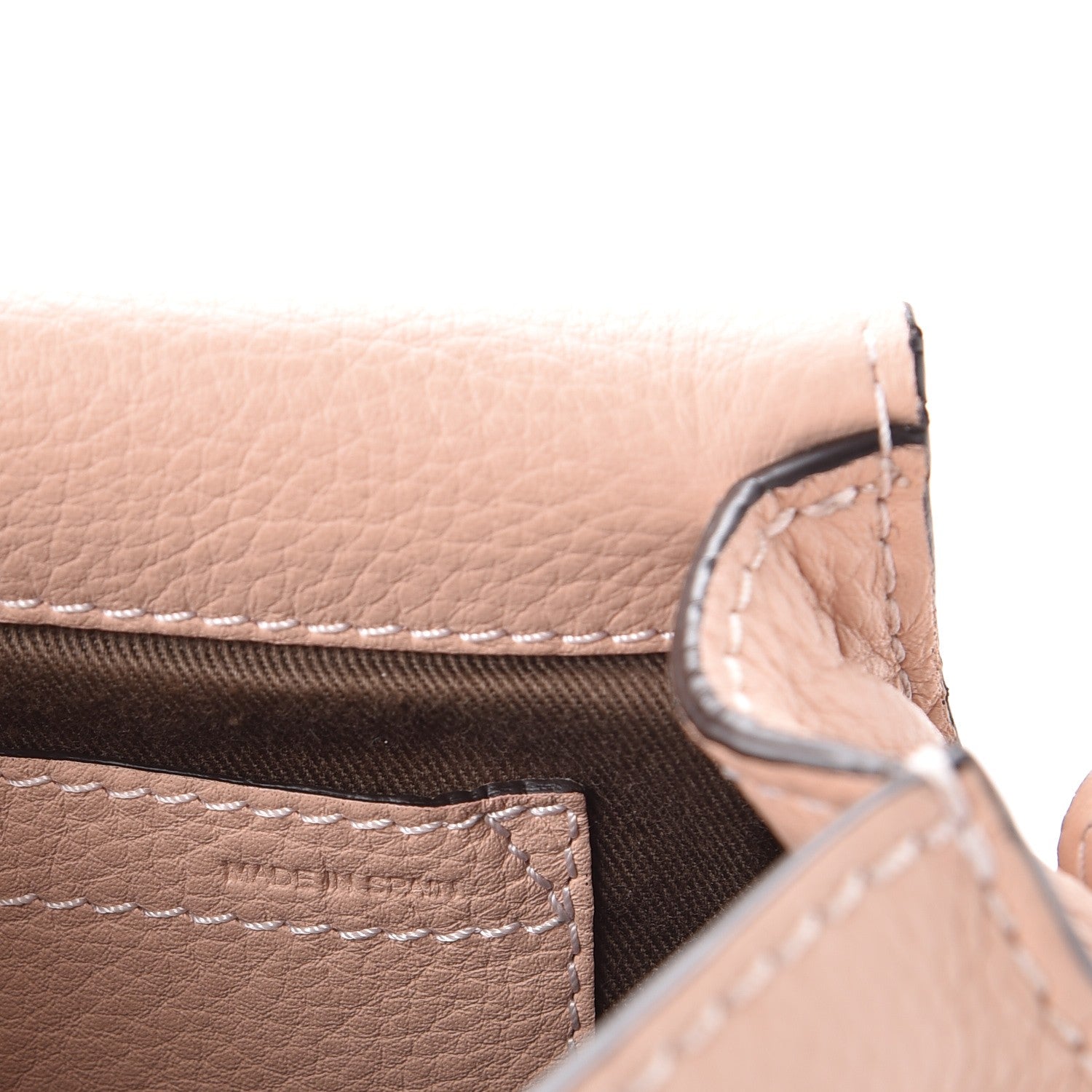 Chloe Calfskin Mini Marcie Round Crossbody Bag Blush Nude 7 of 8