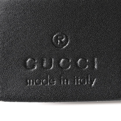 Gucci GG Supreme Monogram Appia Calfskin Web Flat Messenger Bag Black Grey 6 of 10