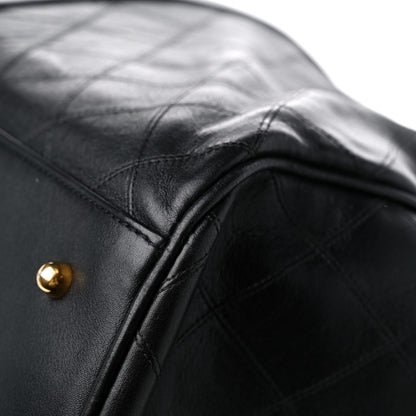 Chanel Calfskin Stitched Duffel Bag Black 9 of 20