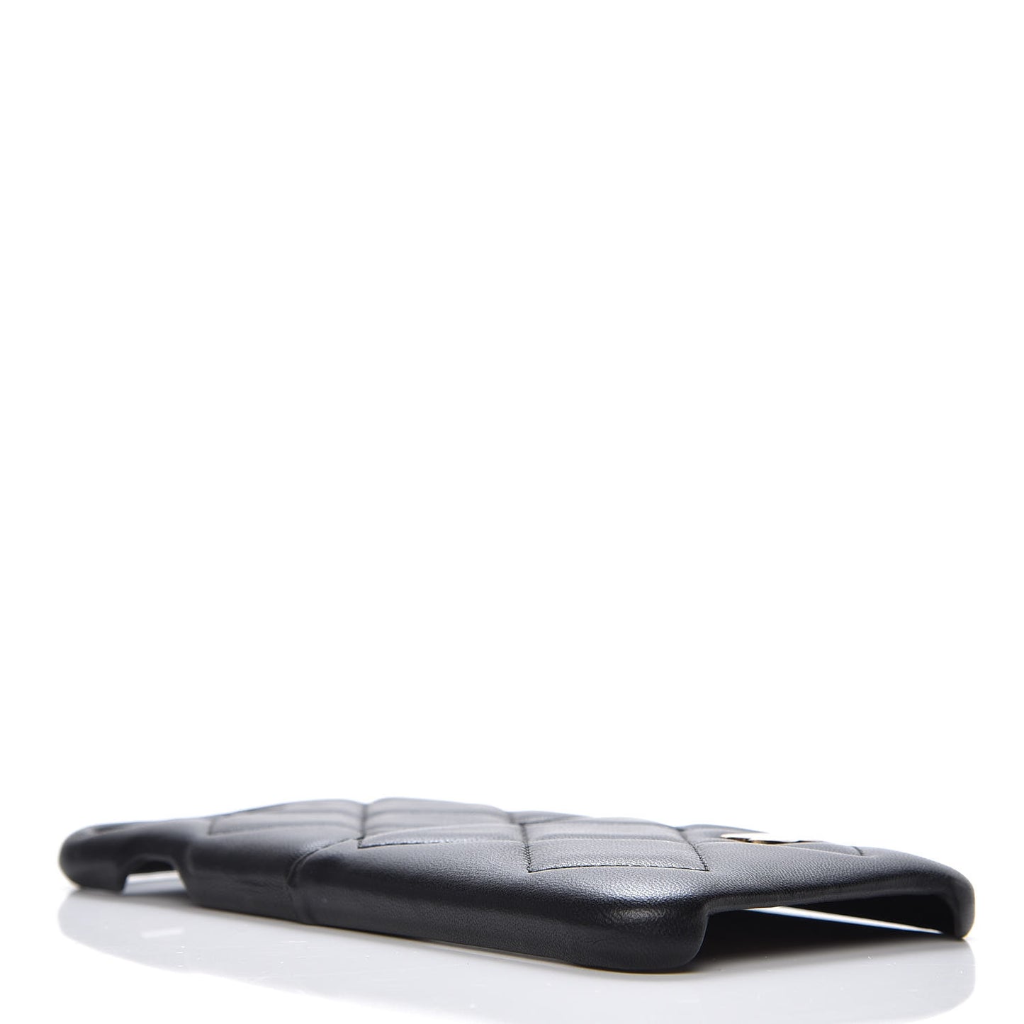 Lambskin Quilted iPhone 7/8 Coco Tech Case Black