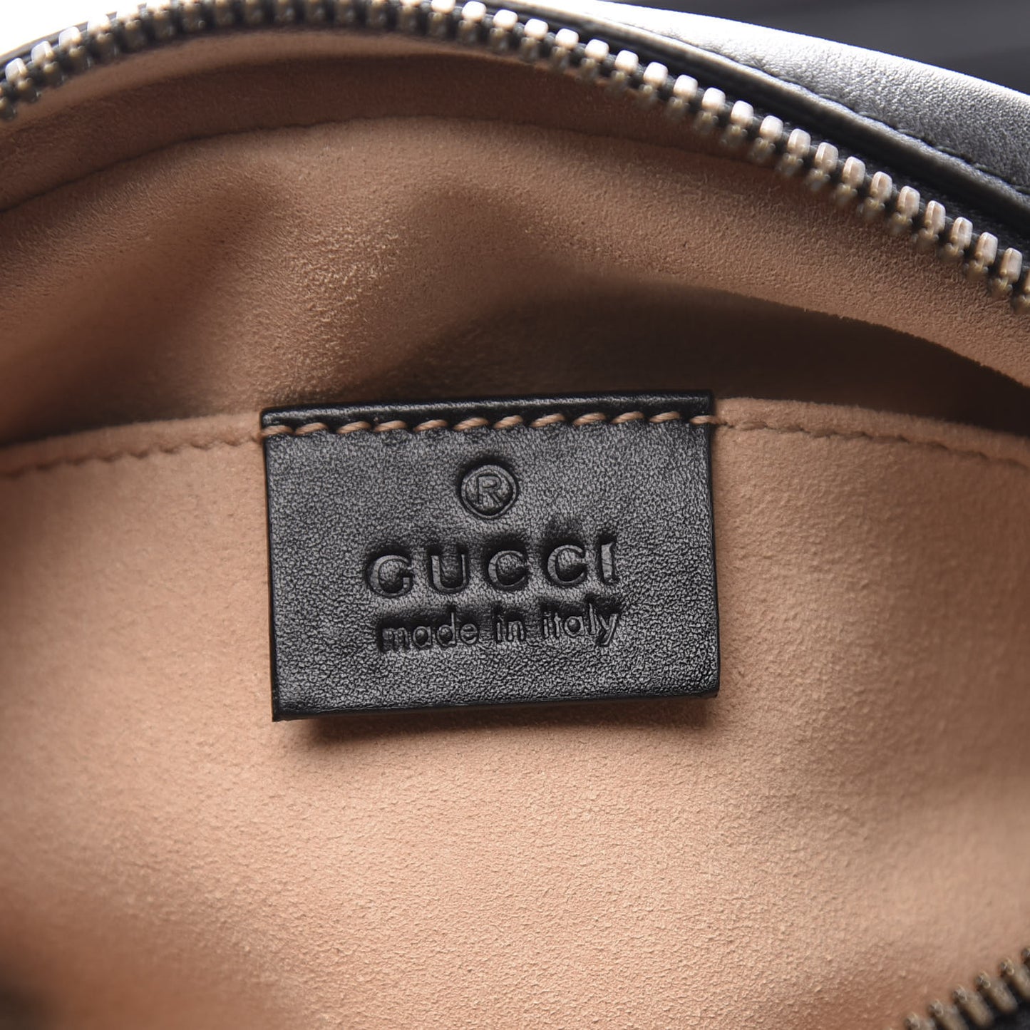 Calfskin Matelasse GG Marmont Belt Bag 85 34 Black