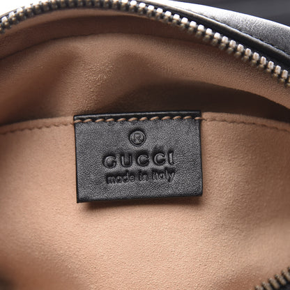 Gucci Calfskin Matelasse GG Marmont Belt Bag 85 34 Black 5 of 11