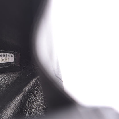 Chanel Caviar Chevron Quilted Jumbo Double Flap Black 7 of 10