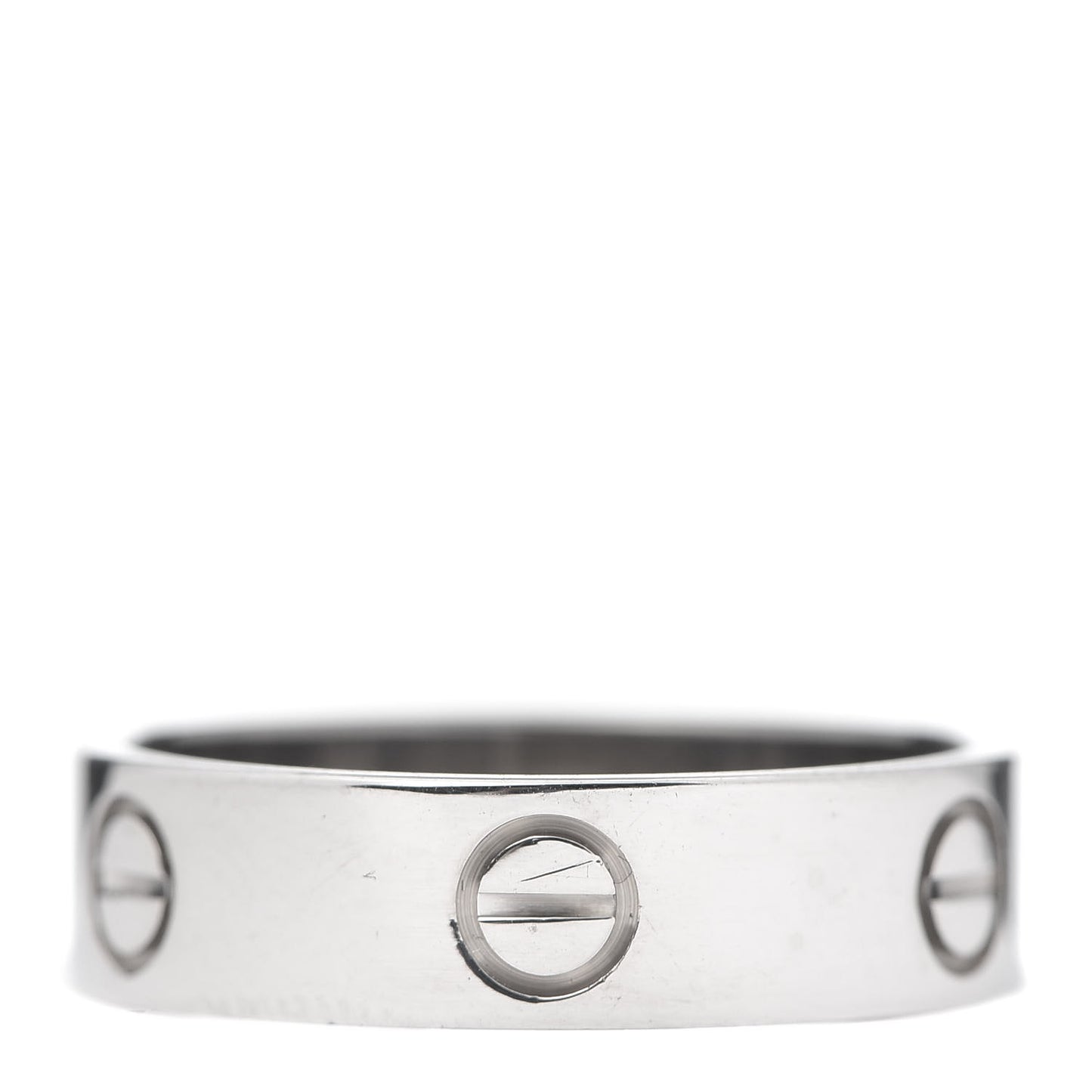 18K White Gold 5.5mm LOVE Ring 59 8.75