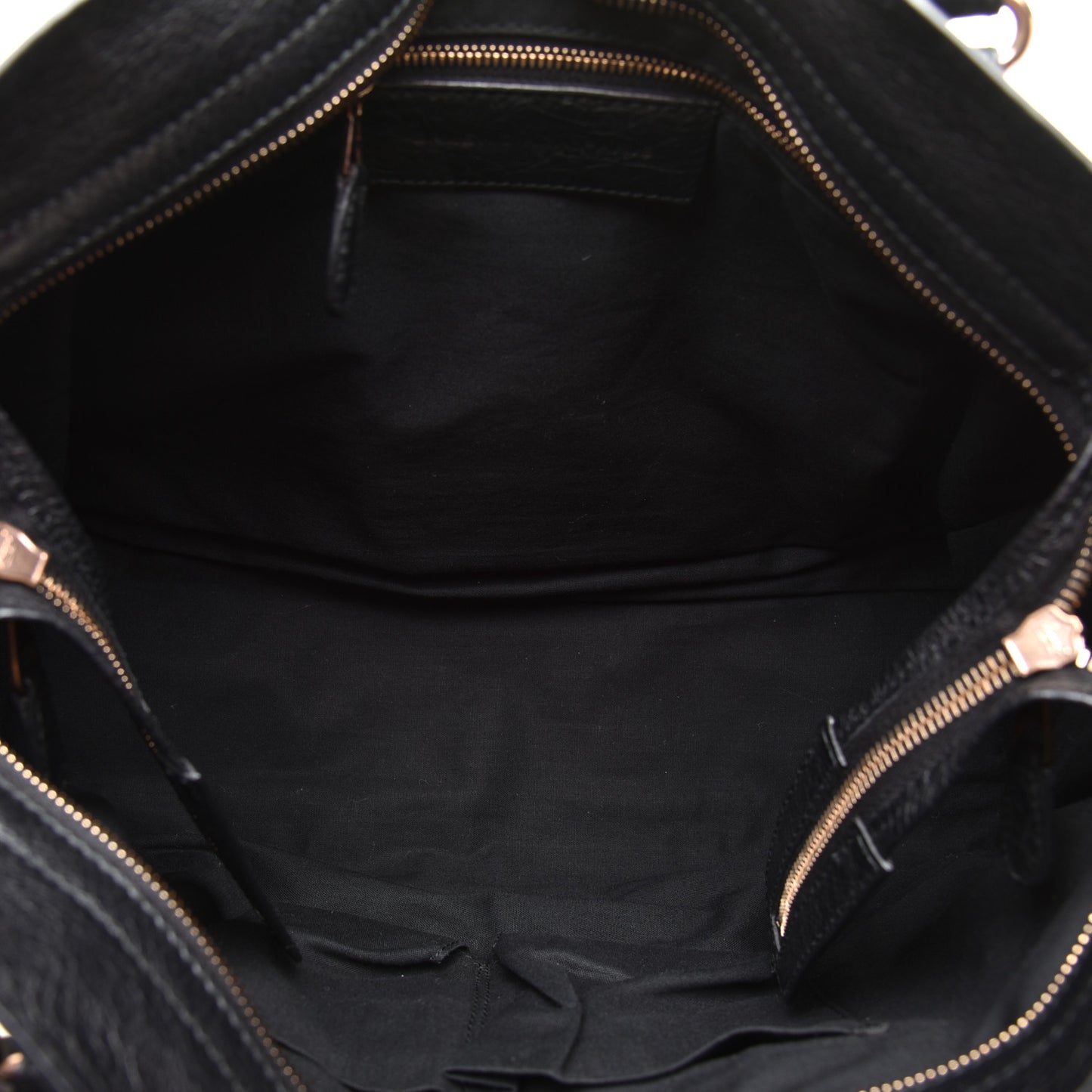 Agneau Giant 12 Rose Gold Hardware City Black