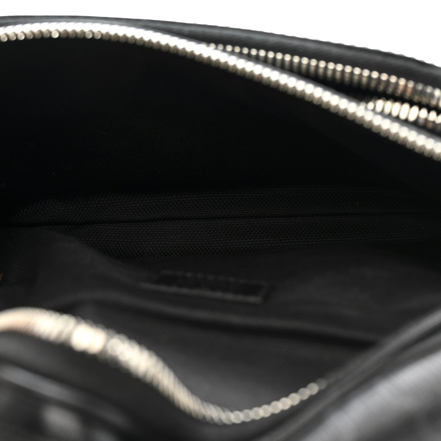 Gucci GG Supreme Monogram Textured Calfskin Retro Interlocking G Belt Bag Black 5 of 10