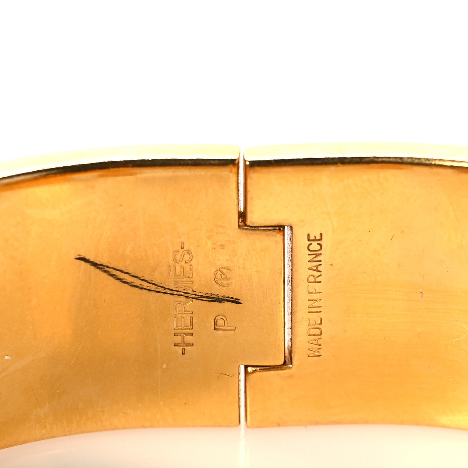 Hermes Enamel Wide Clic Clac H Bracelet GM Jaune Soleil 5 of 5