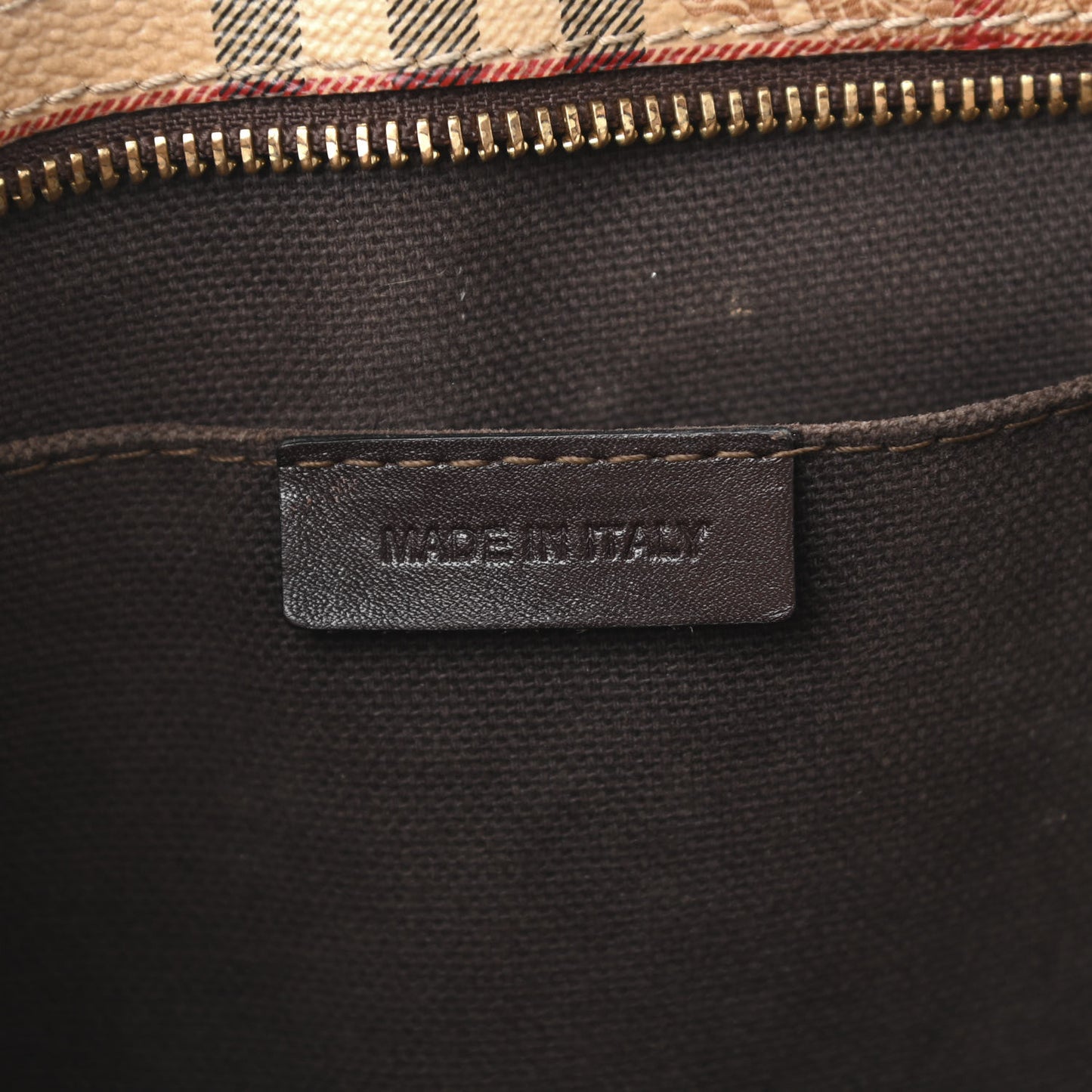 Haymarket Check Medium Regent Tote Chocolate