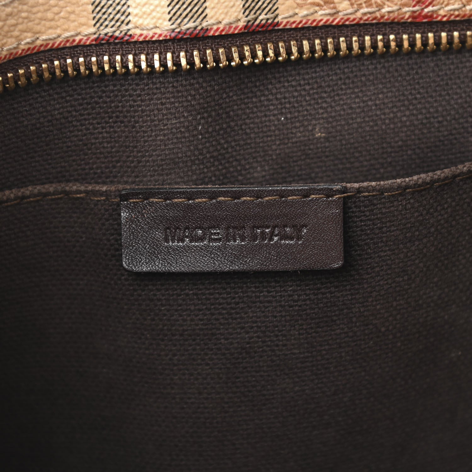 Burberry Haymarket Check Medium Regent Tote Chocolate 7 of 23