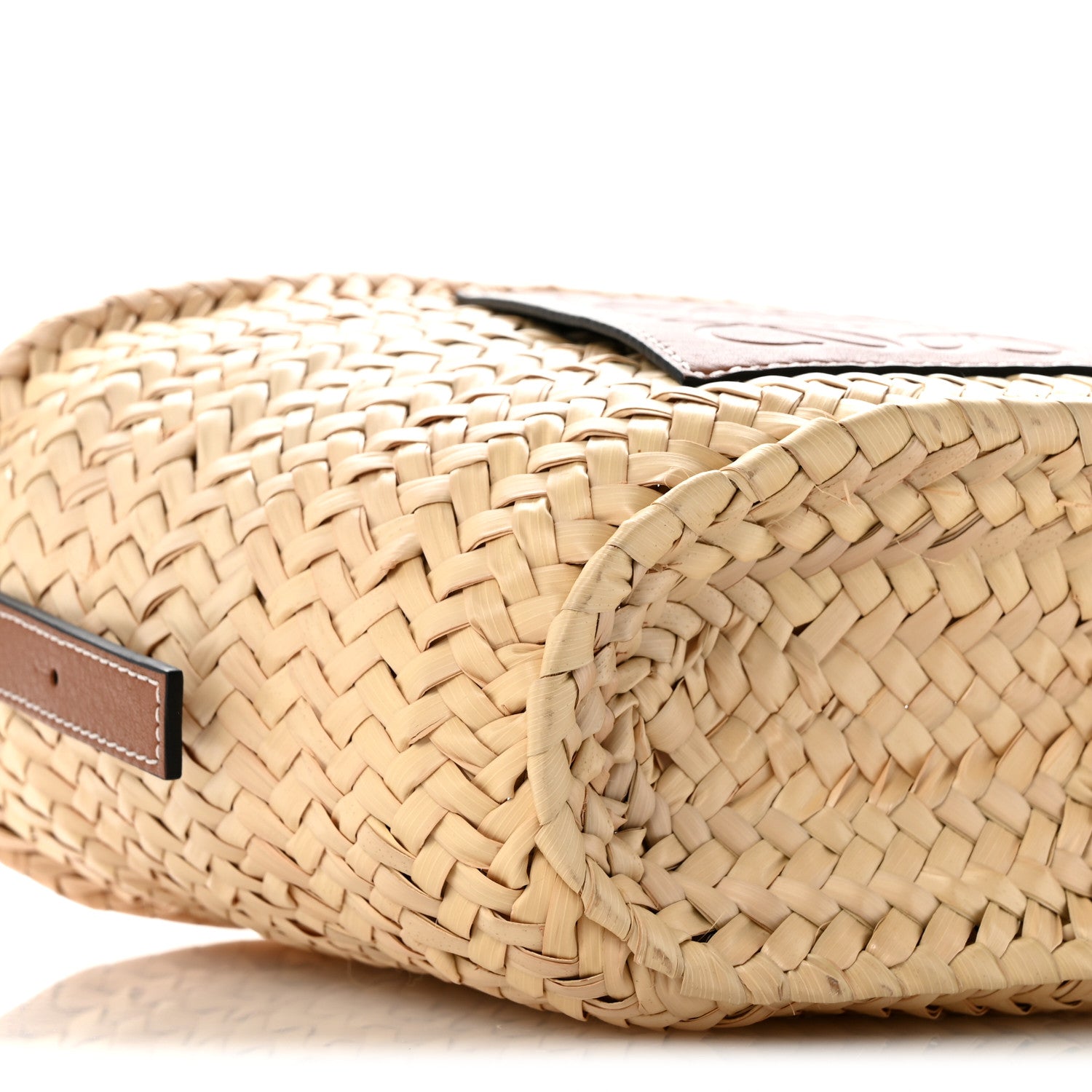 Loewe Raffia Drawstring Basket Tote Bag Natural Tan 8 of 9