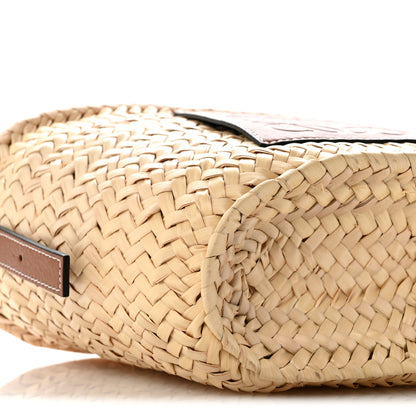 Loewe Raffia Drawstring Basket Tote Bag Natural Tan 8 of 9