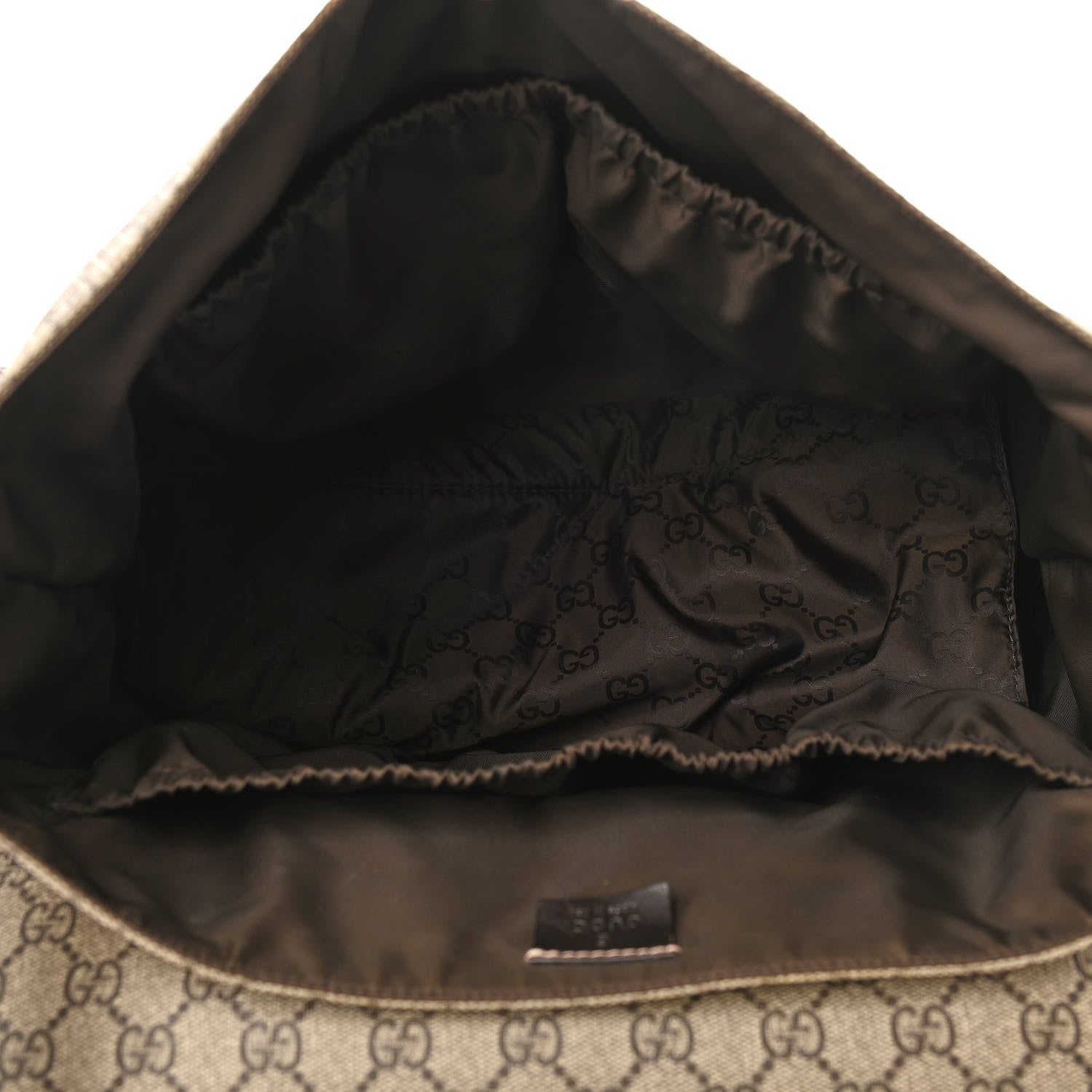Gucci GG Plus Monogram Messenger Diaper Bag Dark Brown 5 of 9
