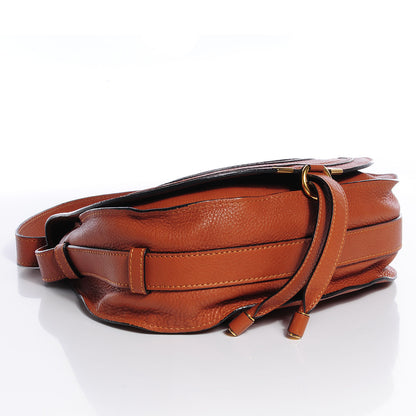 Chloe Calfskin Medium Marcie Round Crossbody Bag Whiskey 4 of 9