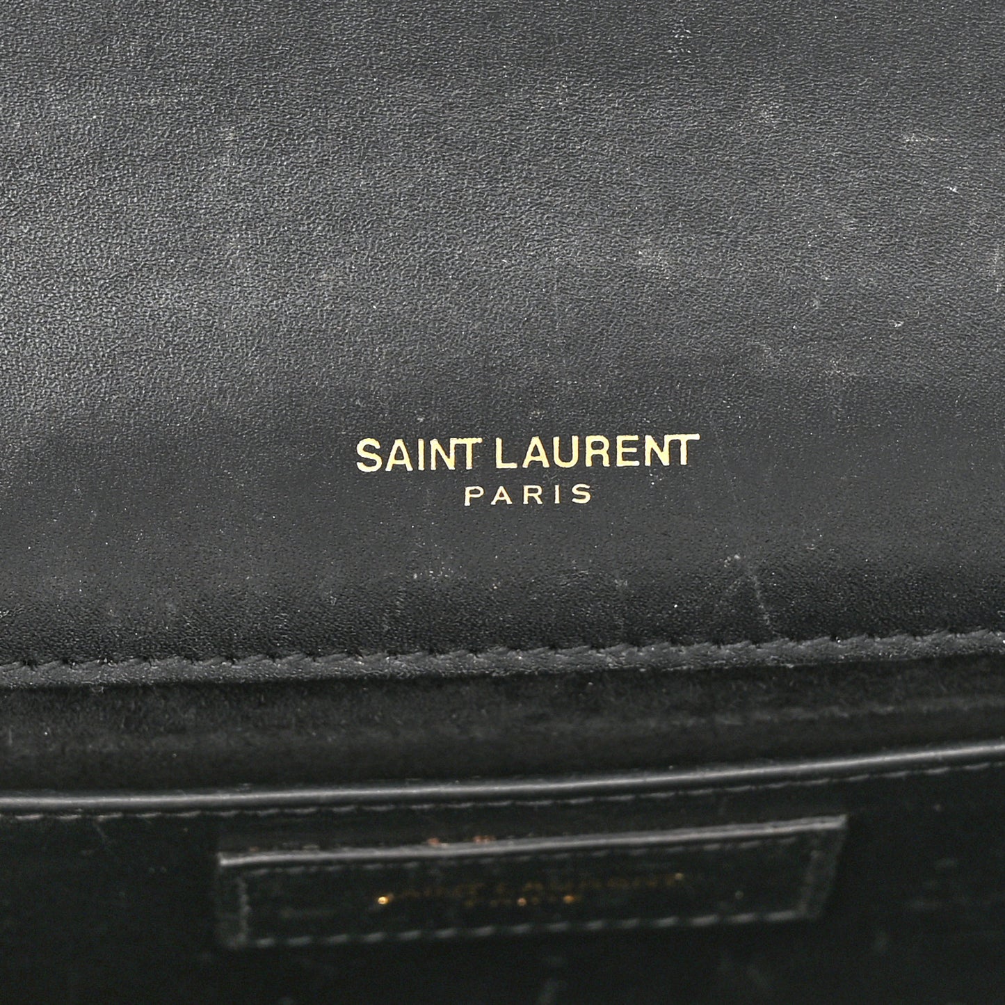 Calfskin Small Classic Monogram Kate Tassel Satchel Black