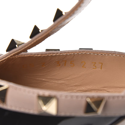 Valentino Garavani Patent Nappa Rockstud Ankle Strap 65mm Pumps 37 Black Poudre 8 of 8