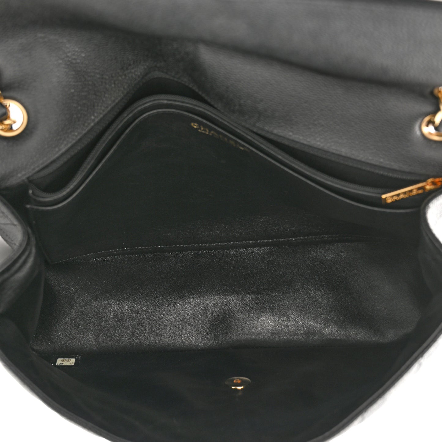 Caviar Quilted Maxi Single Flap Black
