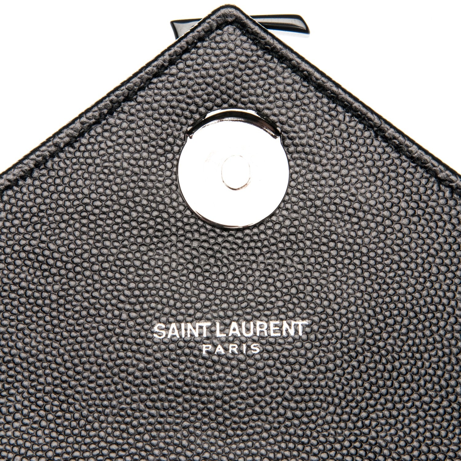 Saint Laurent Grain De Poudre Textured Mixed Matelasse Large Triquilt Monogram Satchel Black 6 of 8
