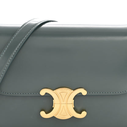 Celine Shiny Calfskin Teen Triomphe Petrol 9 of 14