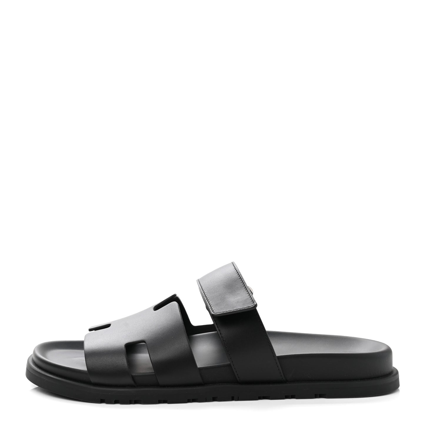 Calfskin Mens Chypre Sandals 42.5 Black