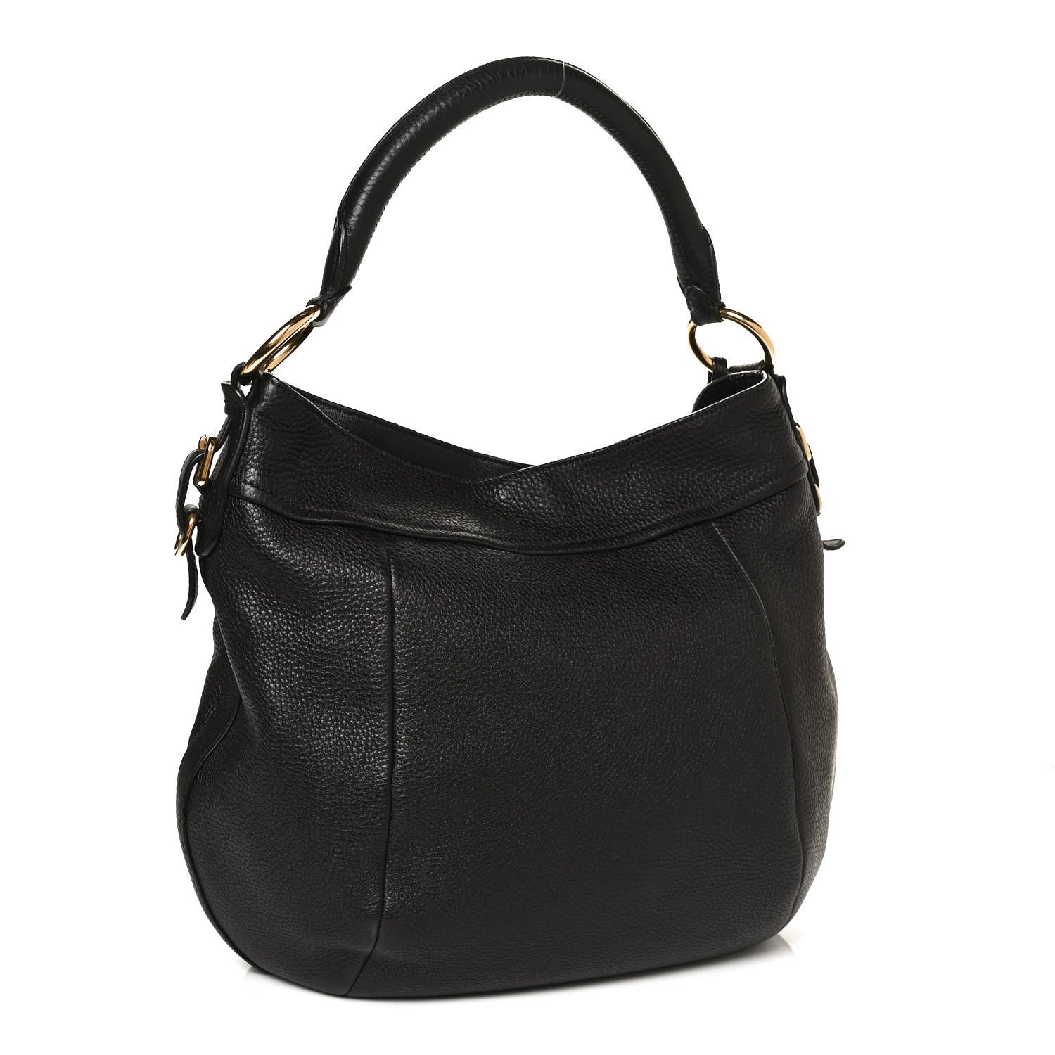 Prada Vitello Daino Hobo Black 3 of 11