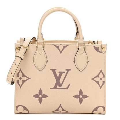 Louis Vuitton Empreinte Monogram Giant Onthego PM Creme Bois De Rose 1 of 11